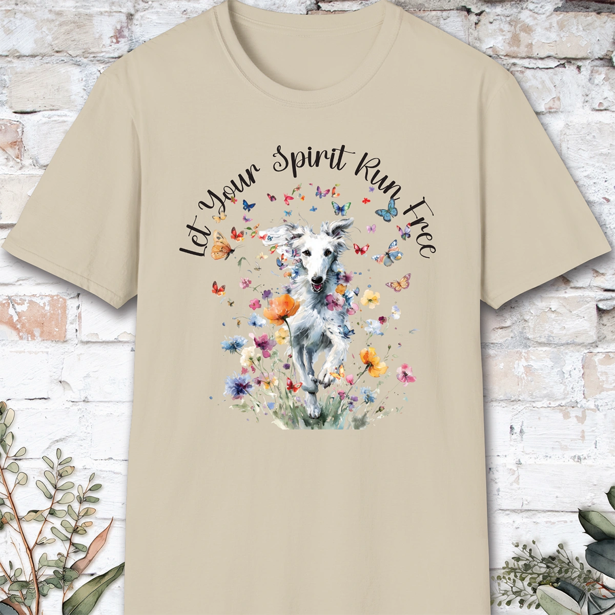 Silken Windhound #1 Let your spirit run free, unisex T-Shirt
