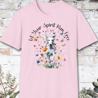Silken Windhound #1 Let your spirit run free, unisex T-Shirt