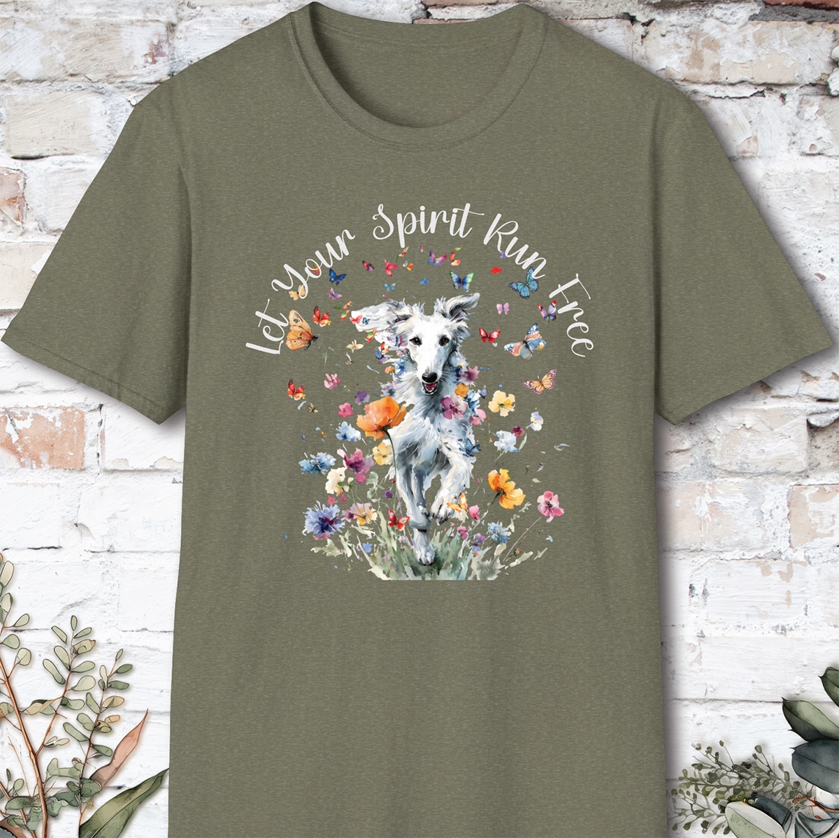 Silken Windhound #1 Let your spirit run free, unisex T-Shirt
