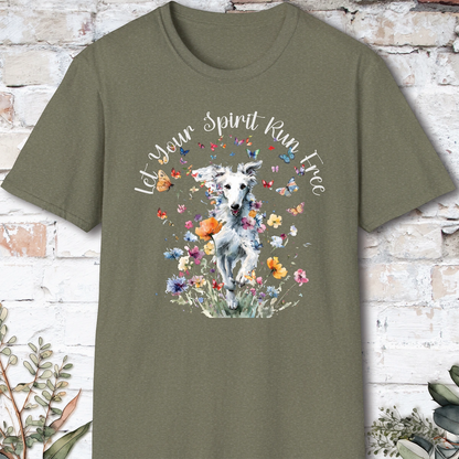 Silken Windhound #1 Let your spirit run free, unisex T-Shirt