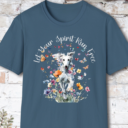 Silken Windhound #1 Let your spirit run free, unisex T-Shirt