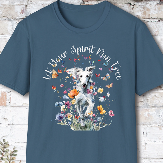 Silken Windhound #1 Let your spirit run free, unisex T-Shirt