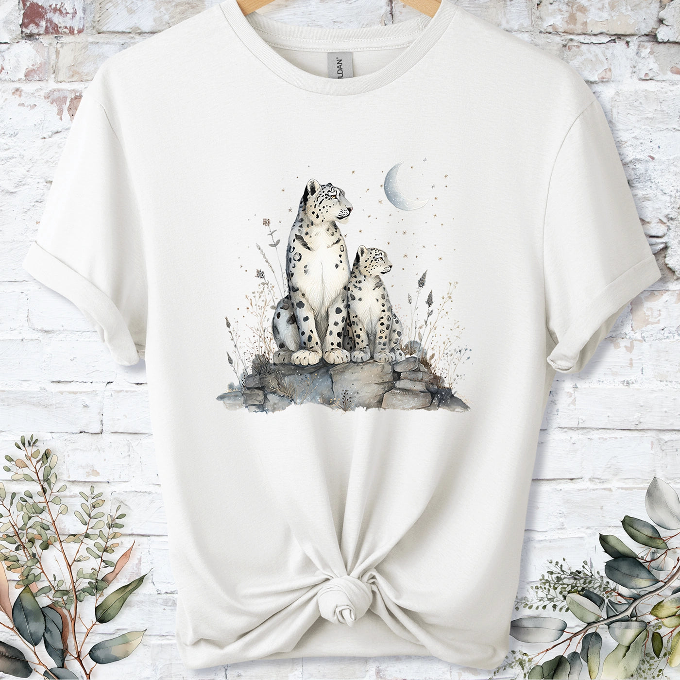 Snow Leopard #2 Unisex T shirt