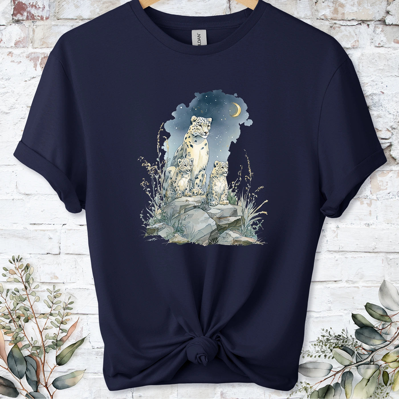 Snow Leopard #3 Unisex T shirt