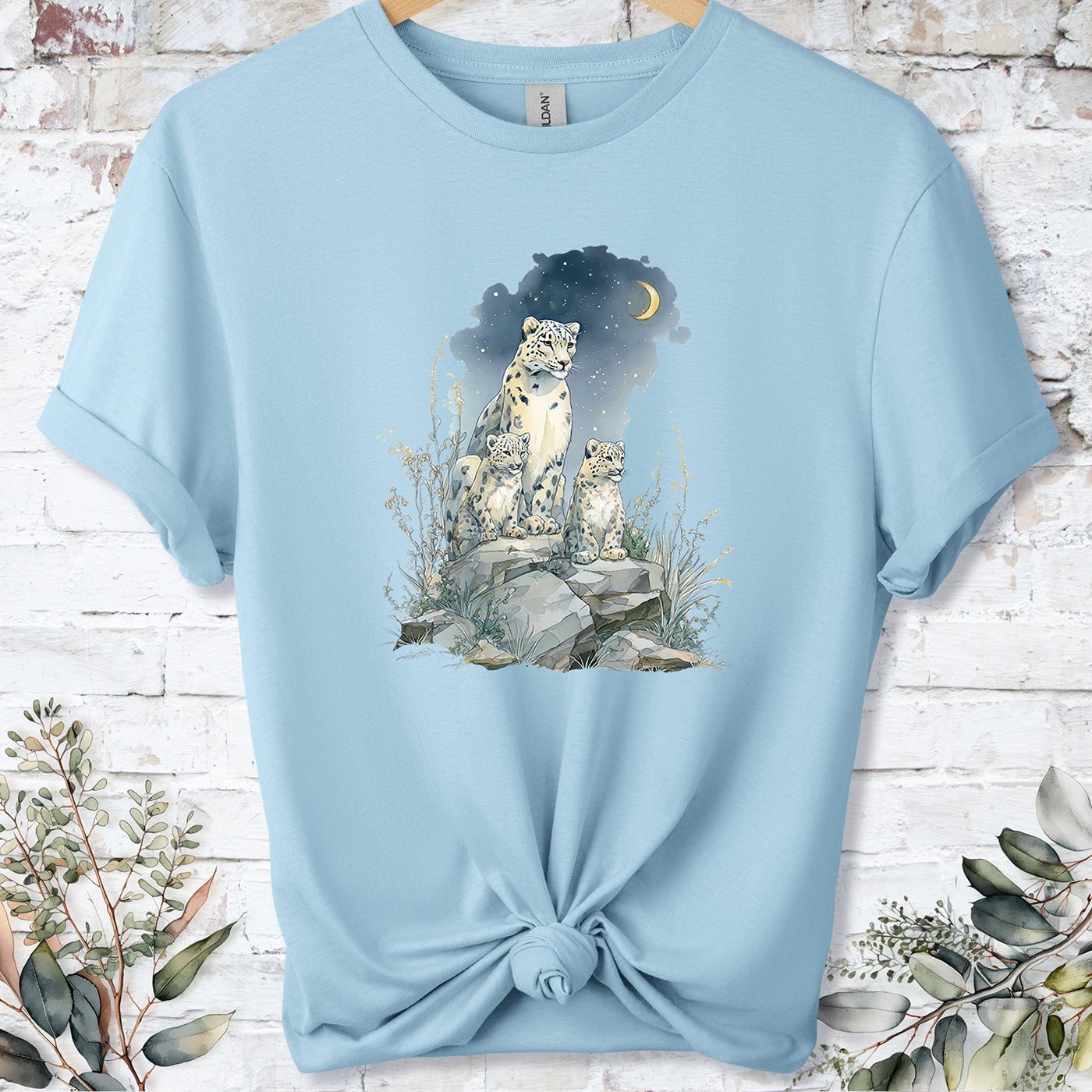 Snow Leopard #3 Unisex T shirt