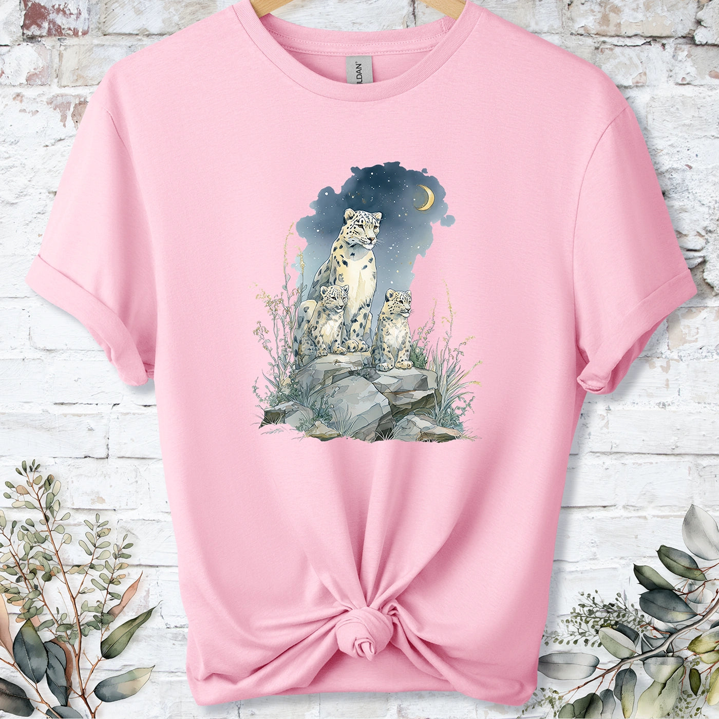 Snow Leopard #3 Unisex T shirt