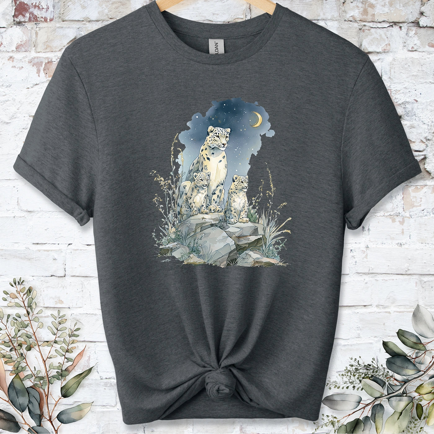 Snow Leopard #3 Unisex T shirt
