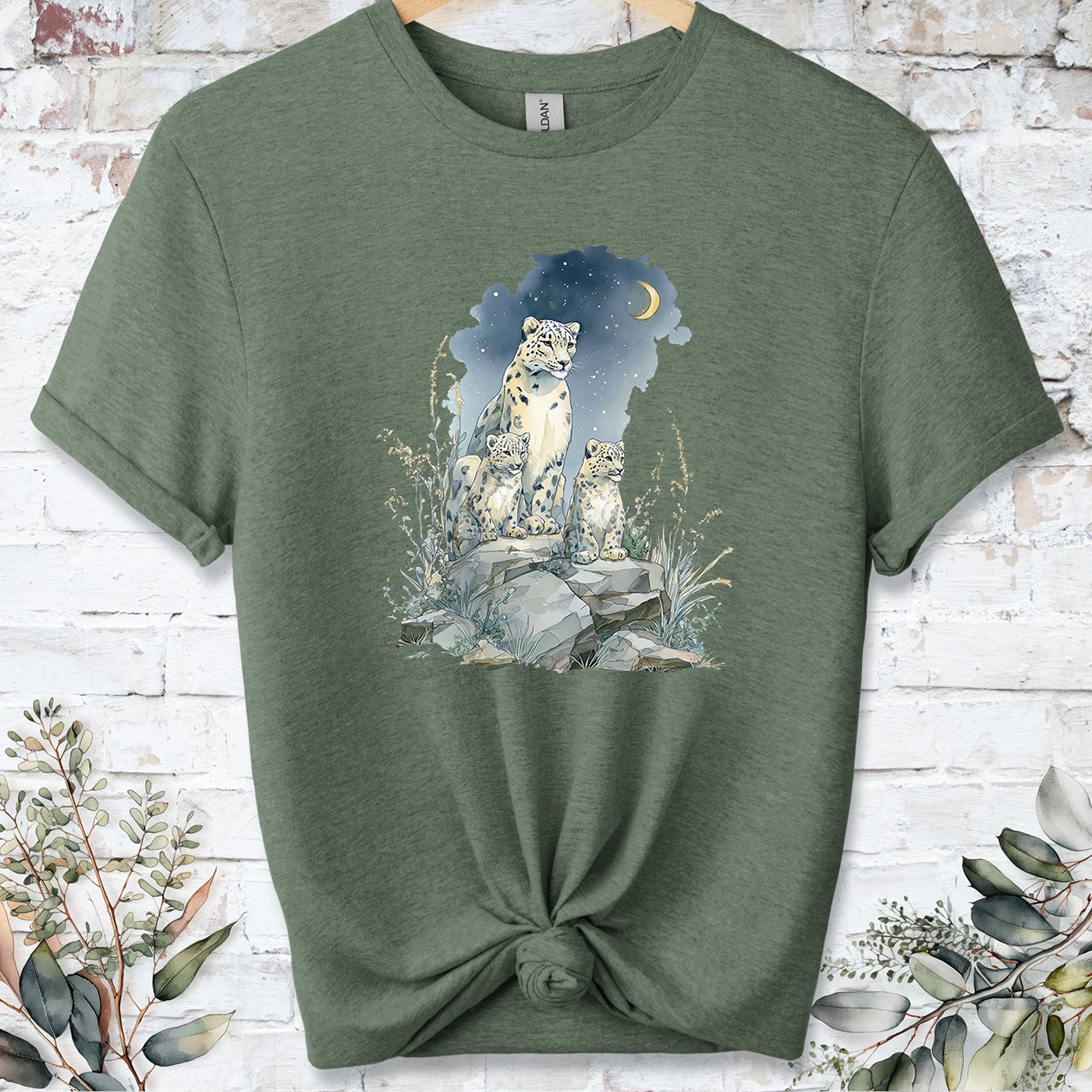 Snow Leopard #3 Unisex T shirt