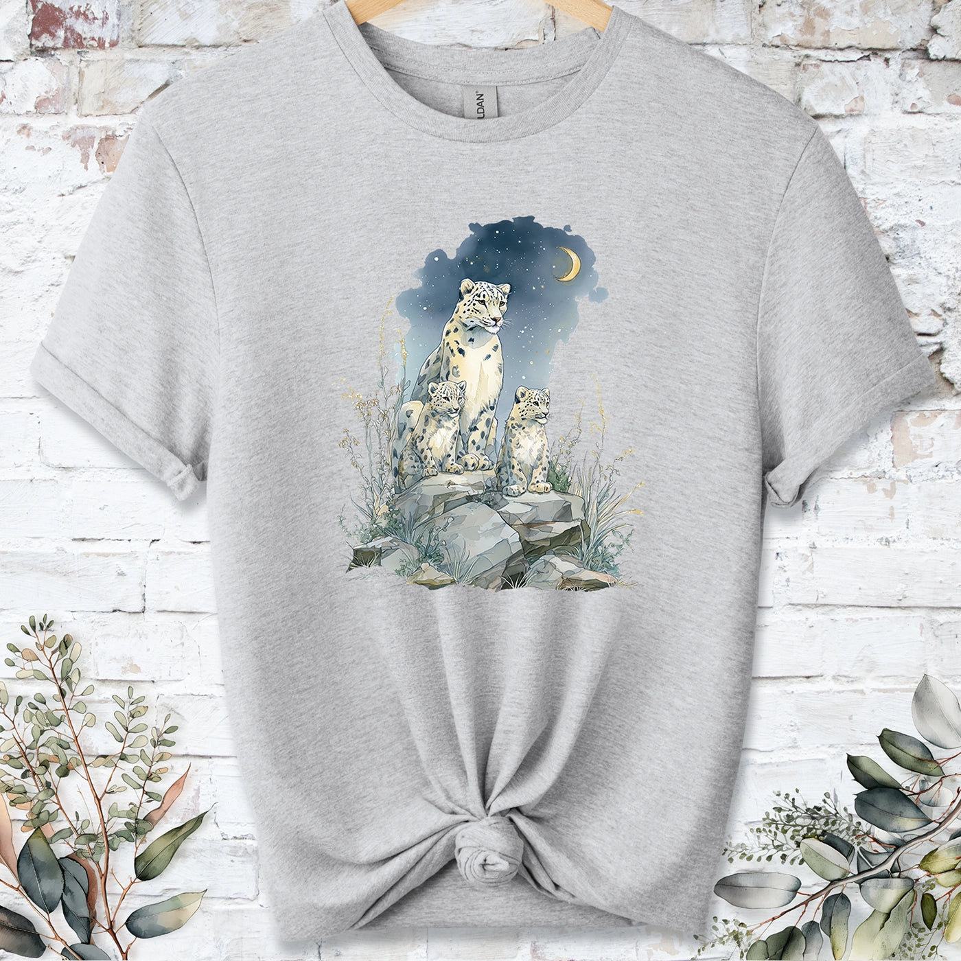 Snow Leopard #3 Unisex T shirt