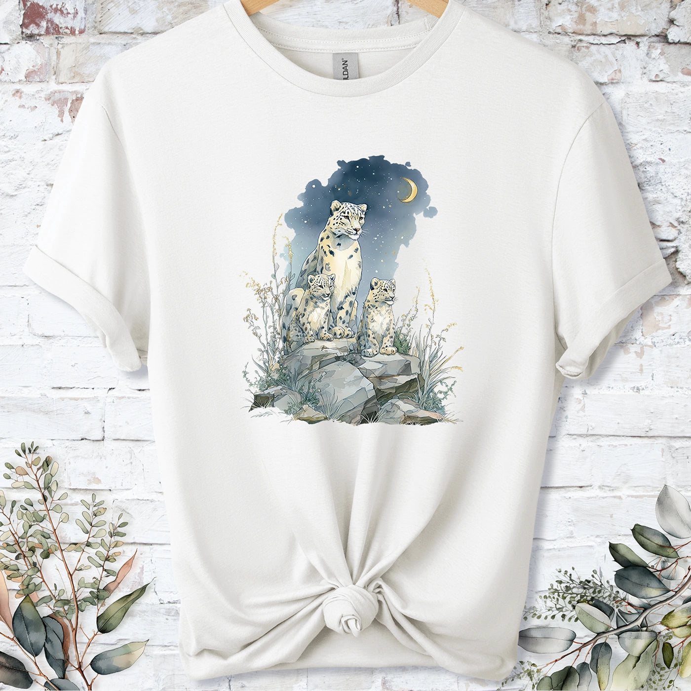 Snow Leopard #3 Unisex T shirt