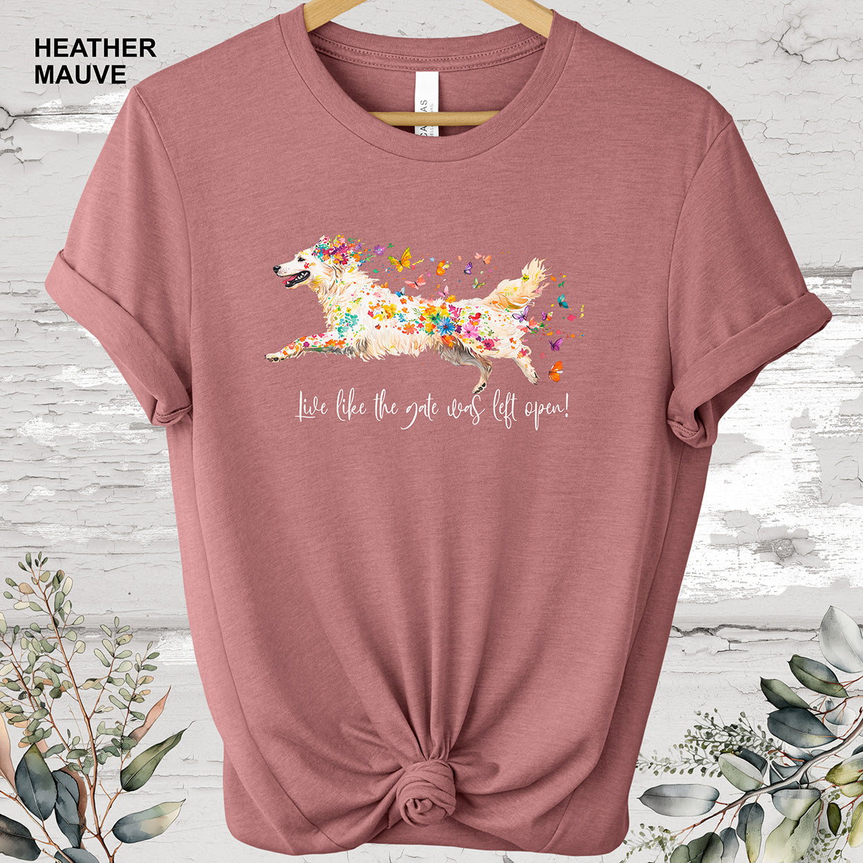 White Shepherd 'Live like the gate was left open' #1 T shirt