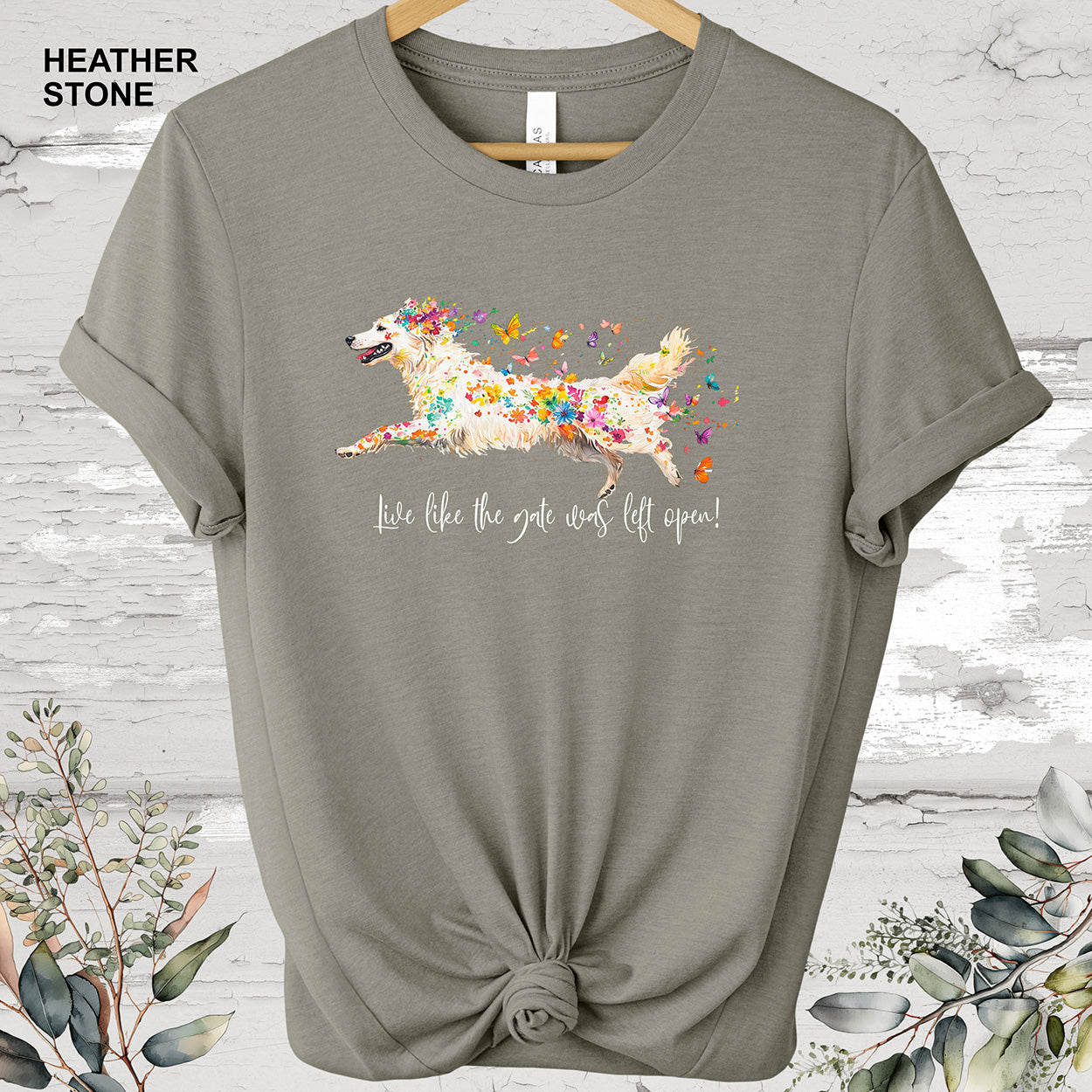 White Shepherd 'Live like the gate was left open' #1 T shirt